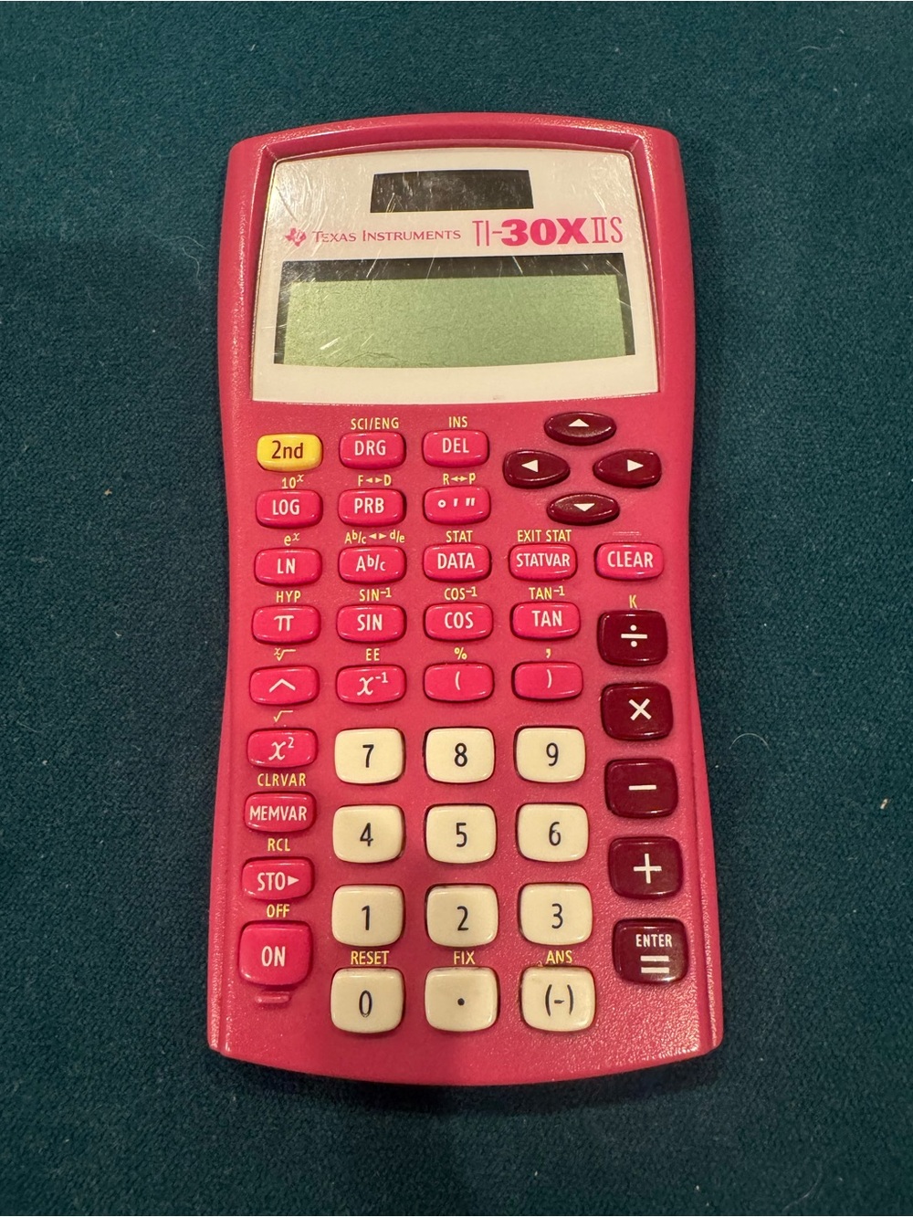Texas Instruments Pink Scientific Calculator with Cream Keypad